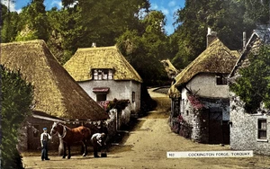 1964 Torquay Cockington Forge, Colour Image Picture Postcard Devon - Picture 1 of 2