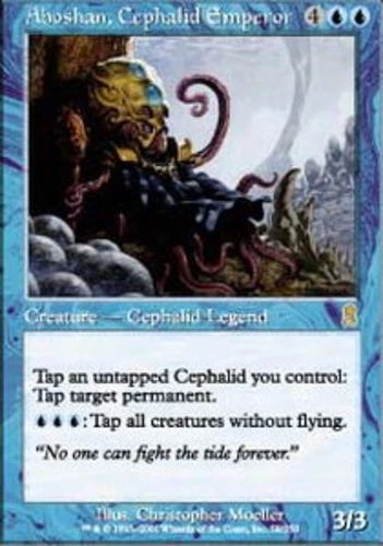 Moderate Play, English MTG Regular Aboshan, Cephalid Emperor Odyssey Magic the G - Image 1 of 1