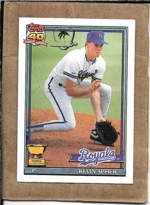 Kevin Appier 1991 Topps Operation Desert Shield, card #454, Kansas City Royals - Image 1 of 2