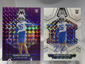 KAMREN KINCHENS 2024 Panini Mosaic Rookie /49 + Blanco Automático #379 Los Angeles Rams - Imagen 1 de 6