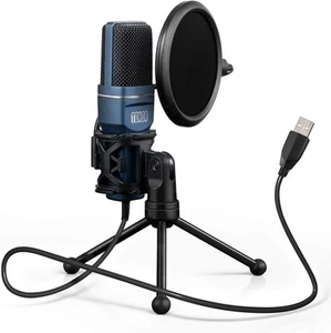 TONOR TC-777 USB Kondensatormikrofon inkl. Stativ und Pop Filter - Bild 1 von 3