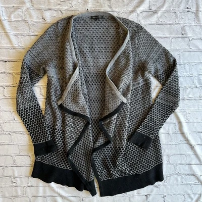 Banana Republic Ombré 开襟开衫毛衣瀑布长棉羊毛 — 第 1/4 张图片