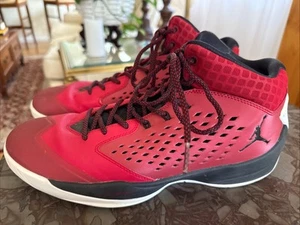 Nike Air Jordan Rising High Red Black Sneakers 768931-601 Men's Size 11.5 - Picture 1 of 8