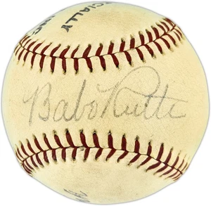 Babe Ruth Signed Spalding Baseball Also Signed By Frisch Vance PSA/DNA AO09332 - Picture 1 of 7