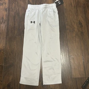 Under Armour Loose Fit Gray Fleece Sweatpants Boys Youth Small NWT - Picture 1 of 5