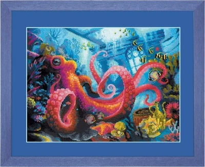 Kit de punto de cruz Riolis Underwater Kingdom 15,75"x11,81" principiante y experto Foto 1 de 4