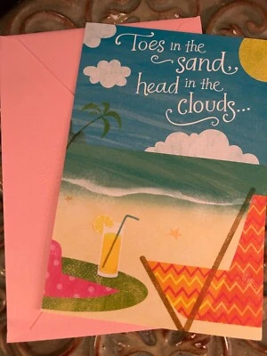 Hallmark Greeting Mothers Day Beach-Themed Card With Pink Envelope By Hallmark - Image 1 of 4