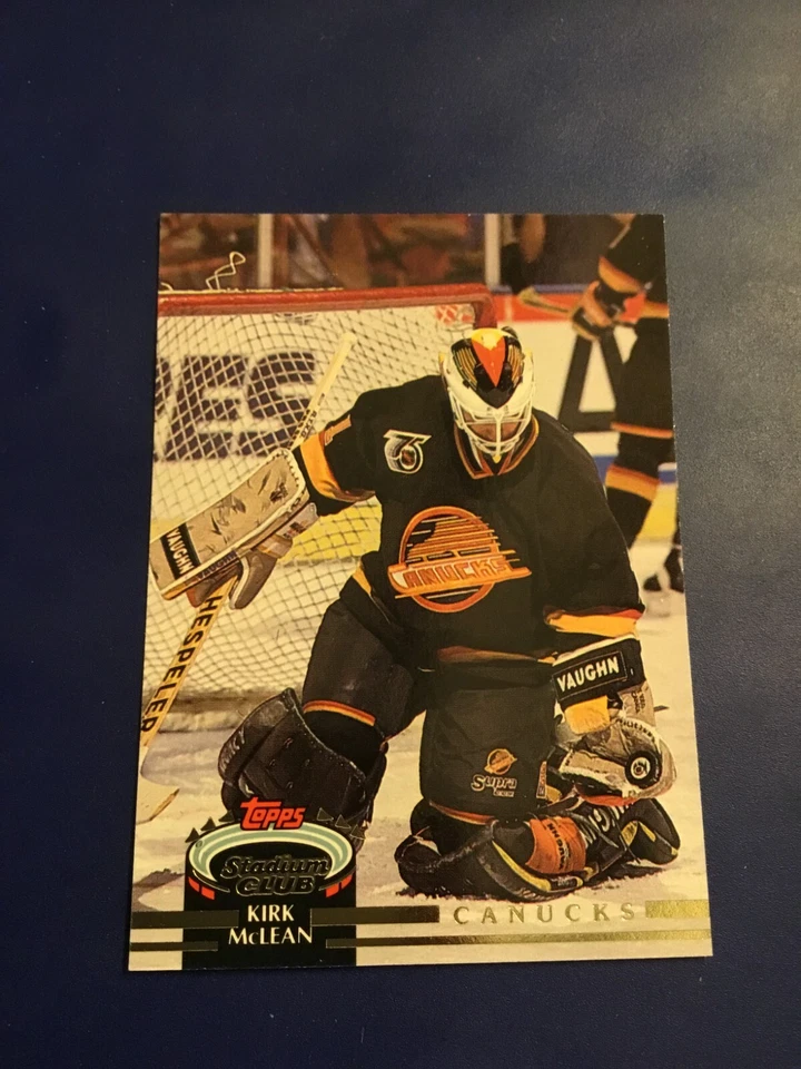 1992-93 Topps Stadium Club # 193 Kirk McLean  - Image 1 of 1