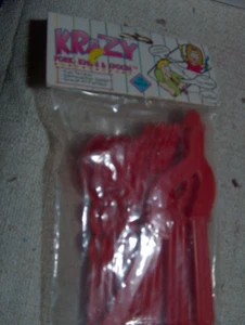 Vintage Krazy Utensils Fork Knife Spoon 18 Pieces Fun Time Dishwasher Safe U - Picture 1 of 7