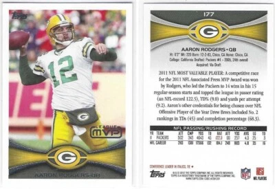 2012 Topps Football Cards - Base Cards/Rookies #1-225 - Finish Your Set! - Image 1 of 2