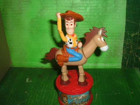 DISNEY PIXAR TOY STORY  WOODY BULLSEYE ROUNDUP  CANDY DISPENSER MCDONALDS 1999 Cover