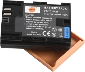 Replacement Battery Canon LP-E6 2600mAh Lithium Ion Camera Battery - Picture 1 of 1