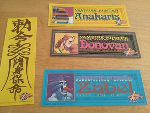 Vampire Hunter capcom 1995 sticker set - Picture 1 of 2