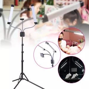 USB Stativ LED Make-up Licht Wimpernverlängerung Lampe Kosmetik mit Handyhalter - Bild 1 von 12