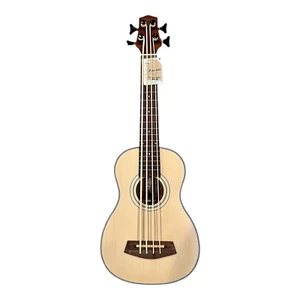 Bamboo Uke Bass Spruce Top & EQ - Natural - Picture 1 of 8