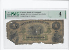 1871 Bank of Liverpool  $4 Note  Cat#400-10-02 SN# 03178 PMG G-4