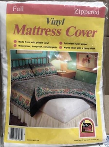 Bed Cover Full Size Fitted Sheet Zippered Plastic Mattress Protector Waterproof - Picture 1 of 3