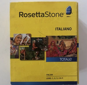 Rosetta Stone Italiano Italian Version 4. Disc Levels 1-4 Missing Level 5 Disc - Picture 1 of 12