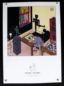 Joost Swarte - Vilmos Huszar and his Mechanic Dancing Fig -2018- Offset Poster - Picture 1 of 6