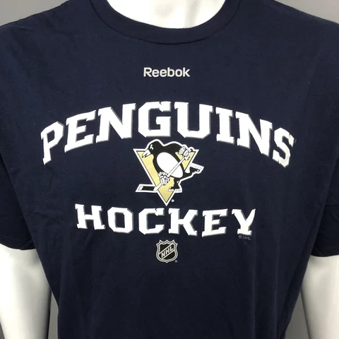 Pittsburgh Penguins Reebok Navy Blue T-Shirt - (M, L, XL, XXL) Cover