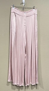 Pantalones Raquel Allegra para mujer 2 Keaton satén 100 % rubor de seda rosa pierna ancha - Imagen 1 de 12