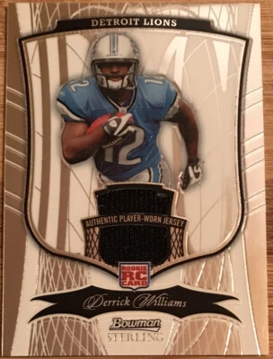 2009 Bowman Sterling Rookie Jersey Derrick Williams #158 #’d 658/749 - Image 1 of 2