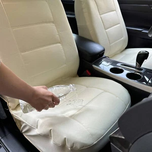 For Chevy Trax Front Car Seat Covers Waterproof Canvas Light Beige - Picture 1 of 7