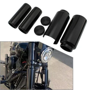 Full Fork Cover Boot Set For HARLEY For SOFTAIL M8 STREET BOB FXBB FXBBS 2018-22 - Picture 1 of 16