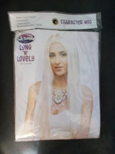 NUEVO DIVERTIDO MUNDO ADULTO LARGO N ENCANTADORA PELUCA RUBIA DISFRAZ ACCESORIO - Imagen 1 de 1
