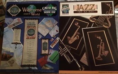 Seven counted cross stitch booklets for crafting, home decoration, gifts - Image 1 of 4