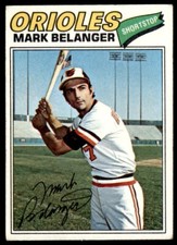 1977 TOPPS MARK BELANGER BALTIMORE ORIOLES. #135