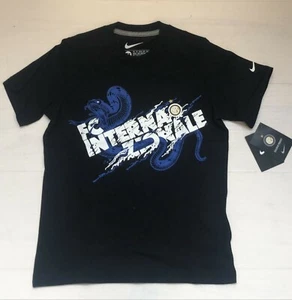 3510/50 NIKE FC INTER T-SHIRT INTERNAZIONALE SERPENTE COTONE MAGLIA MAGLIETTA - Imagen 1 de 1