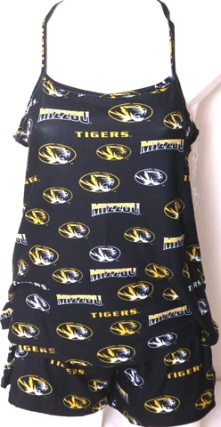 NEW Missouri Tigers Concepts Sport Tank Top/Shorts Sleepwear Pajamas Womens M Cover