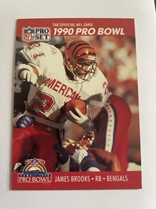 Extremely Scarce James brooks error card - 1990 Pro Set NM/MT Error Miscut - Picture 1 of 2