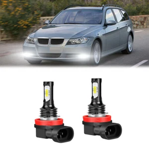 For BMW 3 Series E90 E91 05-12 - 2x H11 Foglight Led Bulbs Fog Light XENON 6K GB - Picture 1 of 12