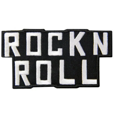 Clothing Embroidered Iron Sew On Patches Appliques Badge transfers Rock Roll 608 - Image 1 of 4