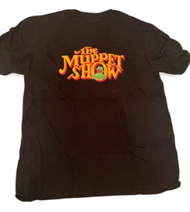 Small The Muppet Show Adult Unisex Tshirt New NWOT Black with Logo Kermit - Picture 1 of 4