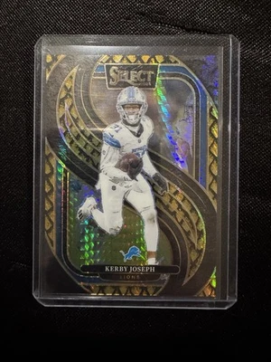 2024 Panini Select Premier Level Kerby Joseph #177 Gold Prizm /10 - Image 1 of 2