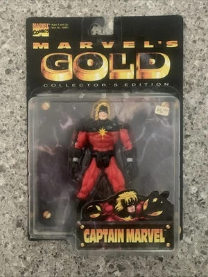 MARVEL'S GOLD COLLECTOR'S EDITION - CAPTAIN MARVEL (MAR-VELL)  1997 TOY BIZ - Image 1 of 4
