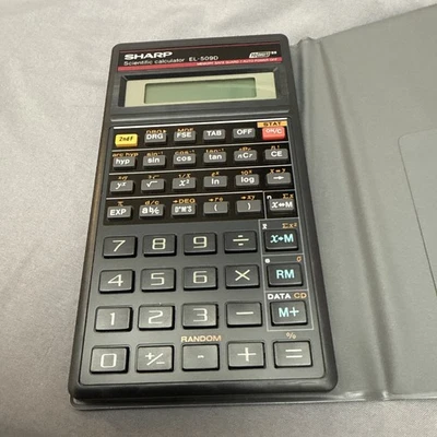 Sharp Scientific Calculator EL-509D with Case & Operation Manual | Tested - Image 1 of 4