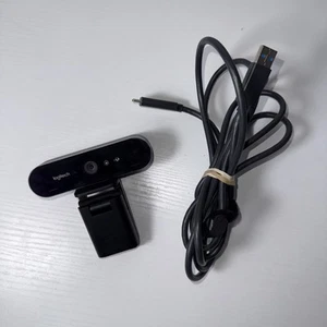 Logitech Brio 4K Pro Ultra HD Webcam Model: V-U0040 w/ USB Cable - Photo 1/5