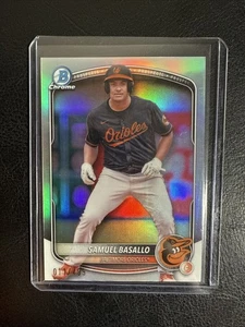 2025 Topps Bowman Chrome Refractor /499 Samuel Basallo #BCP-109 - Picture 1 of 6