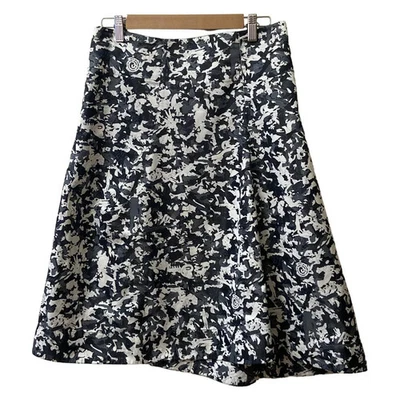 Auth JIL SANDER - Dark Gray Gray White Women's Skirt - Image 1 of 4