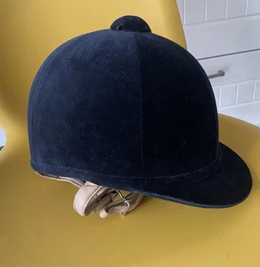 Charles Owen Fian Velvet Riding Hat - 58 - Picture 1 of 11