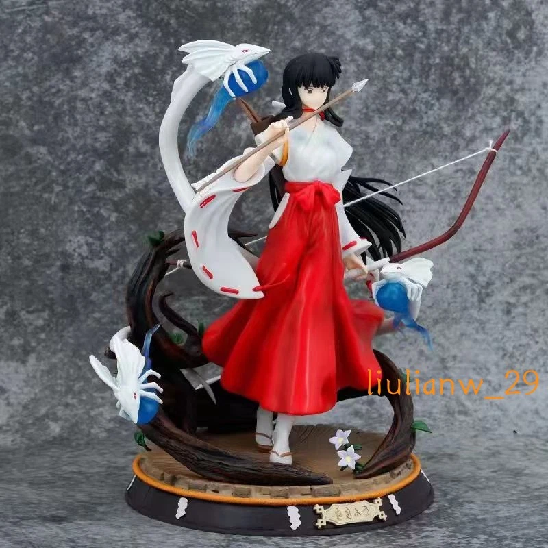Anime Inuyasha GK Kikyou Sesshoumaru PVC Modelo En Caja Estatuillas Estatuas Adorno Foto 1 de 4
