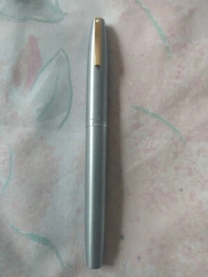 Sheaffer Imperial Black Resin Stainless Steel Fine Nib Fountain Pen USA - Image 1 of 4