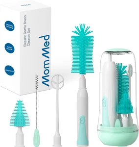 Electric Bottle Brush, Electric Baby Bottle Brush Set - Silicone Brushes for Bot - Picture 1 of 8