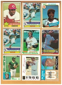 JOE MORGAN BASEBALL CARD COLLECTION TOPPS LOT (14) 1968 TOPPS & 1980 BURGER KING - Picture 1 of 2