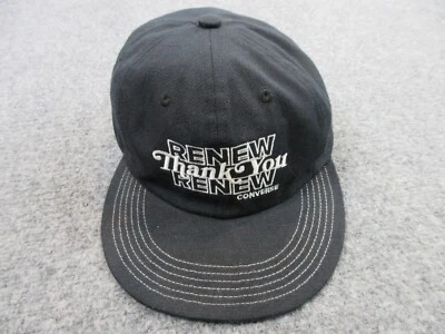 Gorra Converse Gorra Correa Trasera Negro Blanco Logo Informal Patinador Atlético Para Hombres Foto 1 de 4