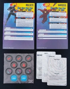 Tarjetas de reglas de Marvel Crisis Protocol Bullseye, Daredevil SOLAMENTE fichas SIN MINIS - Imagen 1 de 1